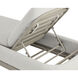 Sonora Greige / Gracebay Light Grey Outdoor Lounger